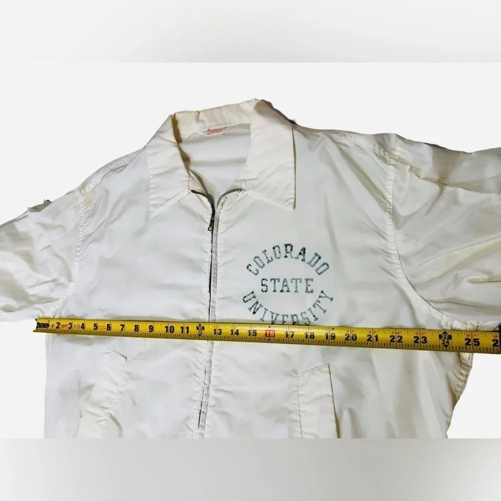 CHAMPION Knitwear Co Antique Vintage 1940’s 50’s Windbreaker Colorado State Unv.